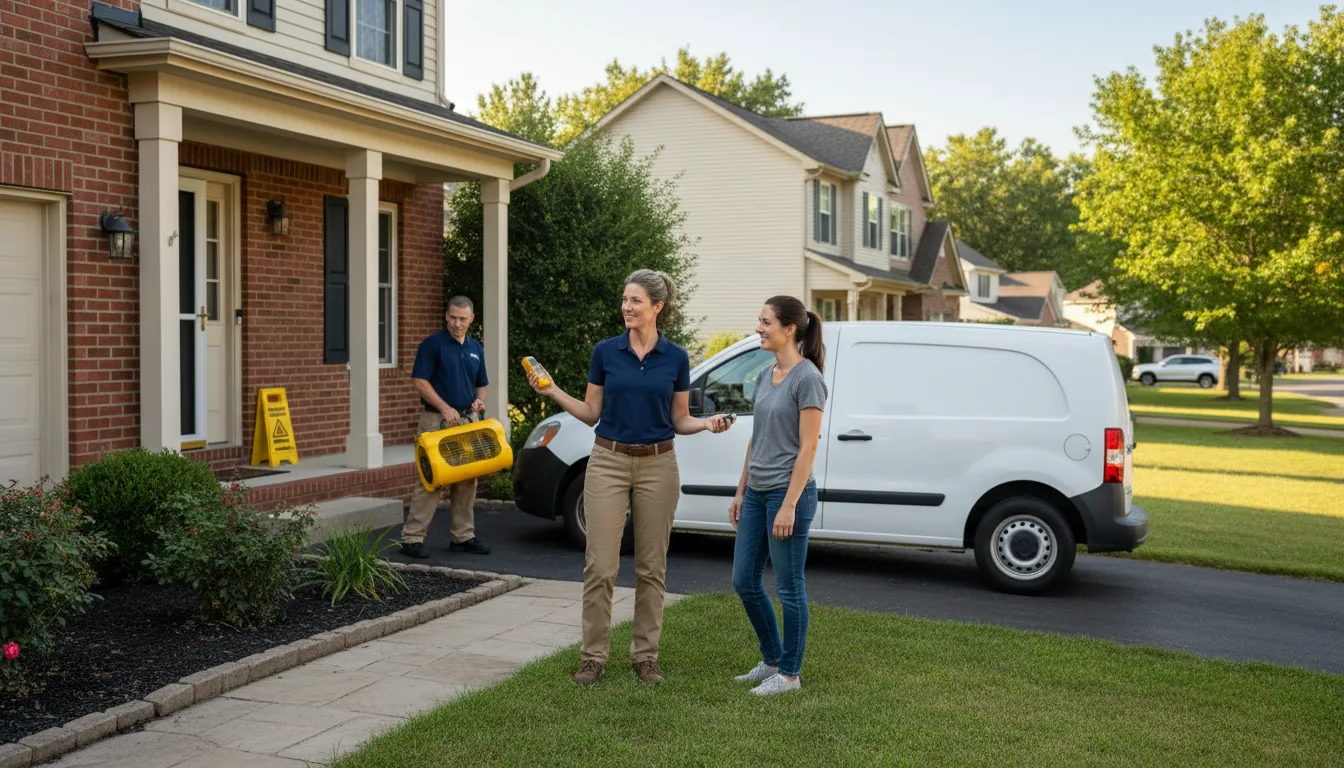 Residential water damage restoration in West Monroe, LA